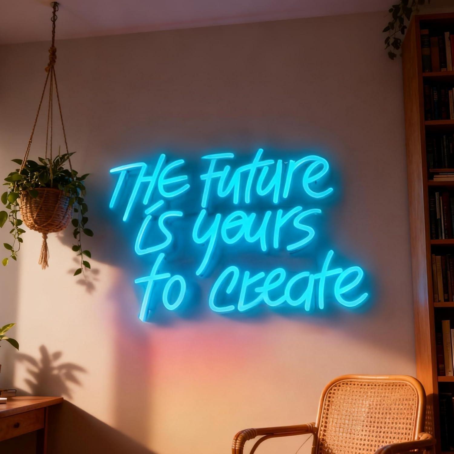Accessories For Your Gaming Room - อนาคตเป็นของคุณ ป้ายไฟนีออน USB ปรับความสว่างได้ ไฟ LED