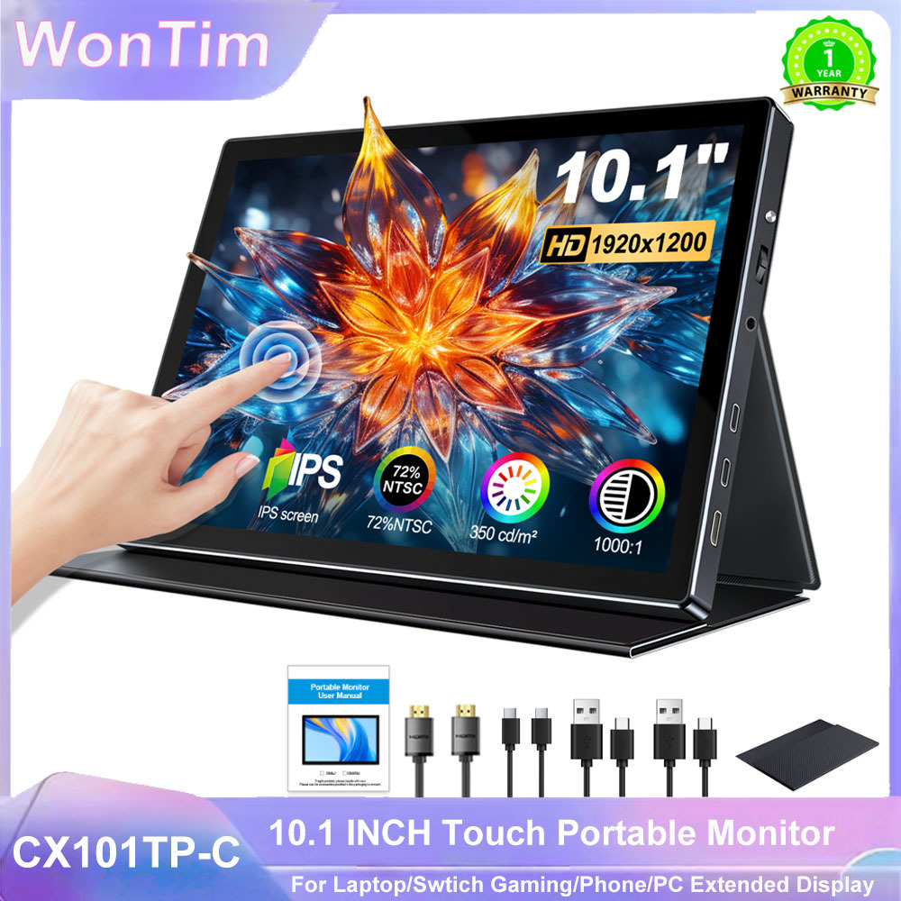 Gaming Accessories Monitor - จอแสดงผลแบบสัมผัสขนาด 10.1 นิ้ว ความละเอียด 1920X1200 จอพกพา