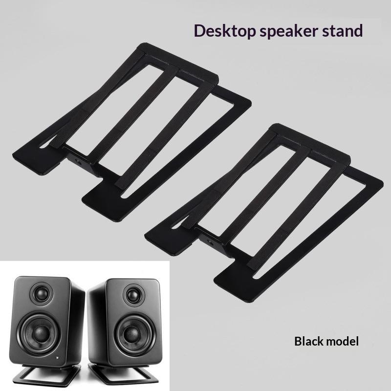 Gaming Accessories Monitor - ขาตั้งลำโพงแบบตั้งโต๊ะรุ่นใหม่ 2 ชิ้น แผ่นโฟมกันกระแทกสำหรับลำโพงมอนิเตอร์ในสตูดิโอ ลำโพงเกมมิ่ง ช่วยเพิ่มเสียงและลดการสั่นสะเทือน