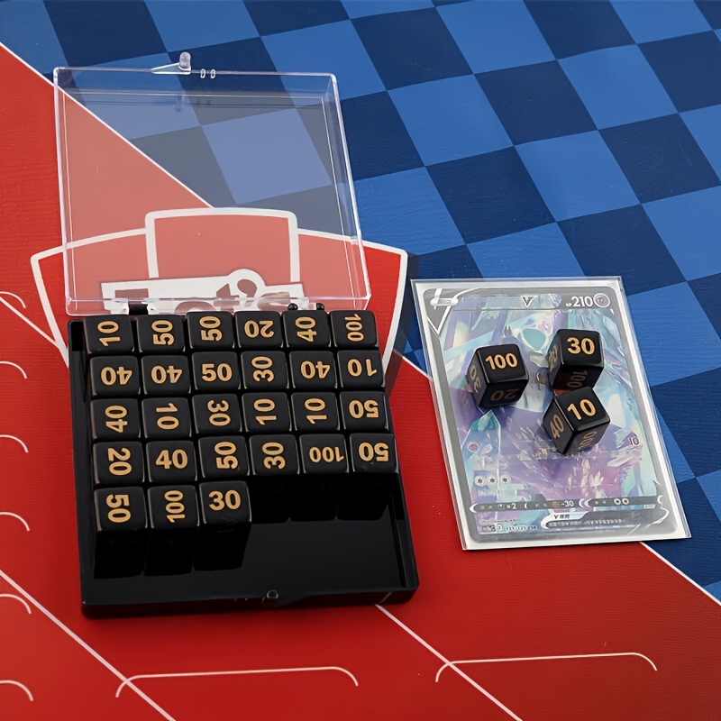 Gaming Accessories To Have - ลูกเต๋าอะคริลิกแบบดิจิตอล 10 ชิ้น สำหรับเกม PTCG, MTG,