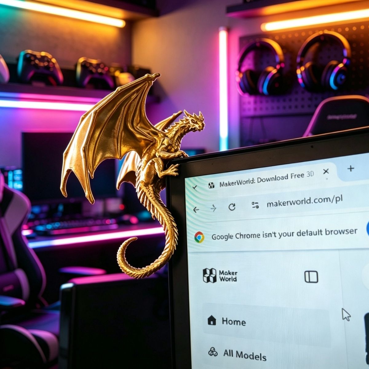 โมเดลมังกรเท่ห์ ตกแต่งหน้าจอ ข - Gaming Accessories Monitor บทวิจารณ์และราคา